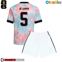 Otroške Nogometnih dresov Belgija Maxim De Cuyper #5 Gostujoči SP 2026 Kratki rokavi (+ hlače)
